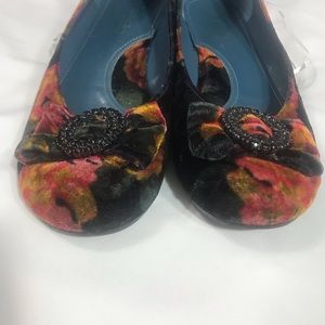 Via Spiga multicolor floral Mildred velvet Sz 8M
